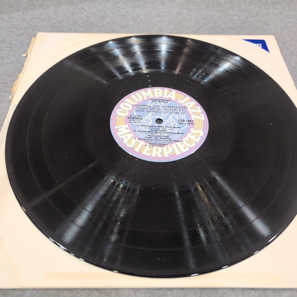Columbia Jazz Masterpieces Radio Show Vol IV Dave Brubeck Promo Vinyl LP CAS1551 - Picture 3 of 6